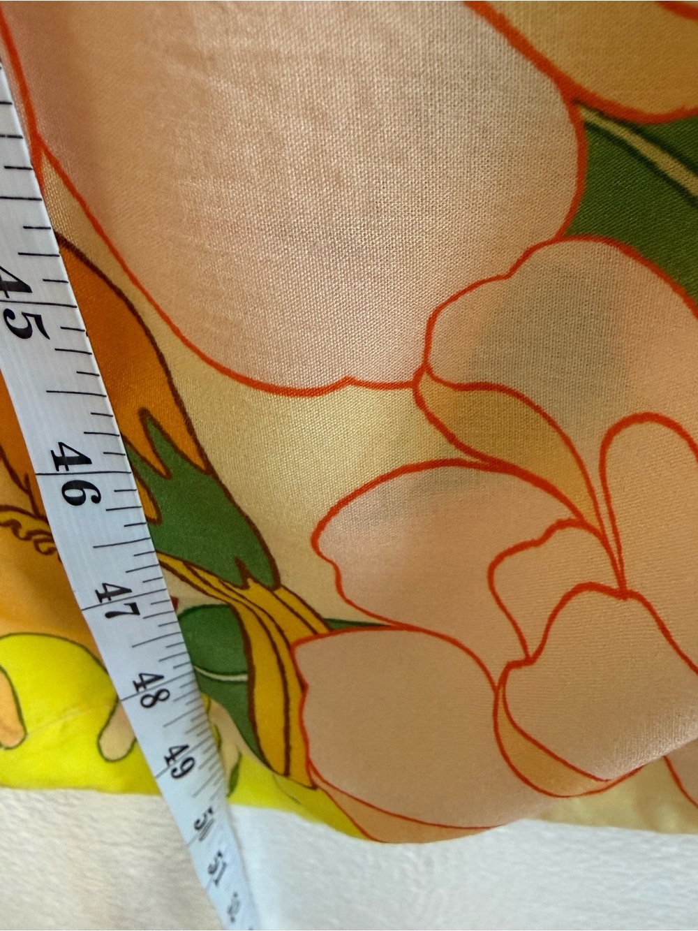Farm Rio Tropical Paradise Sunset Strapless Maxi Cover Up Dress Yellow Size M - Picture 13 of 15